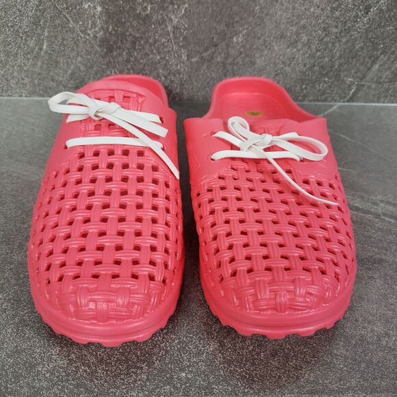 Barbara King Sole Steppers Shoes Small Dark Pink Slip On Gardening Slides - Picture 6 of 11